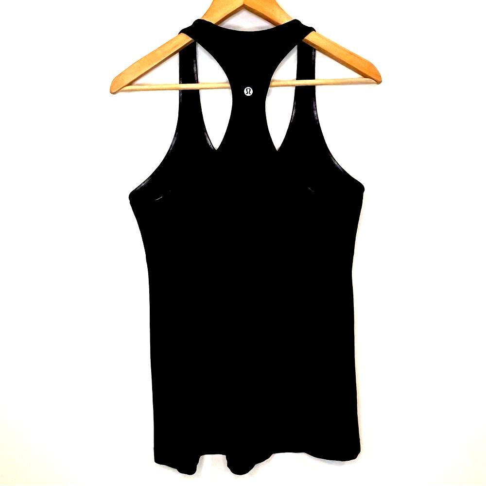 Lululemon Women’s Black Razor Back Fitness Yoga Athleisure Tank Top -Size 6